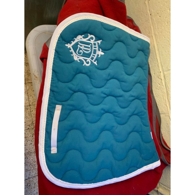 Tapis Pénélope Vert Canard/Blanc