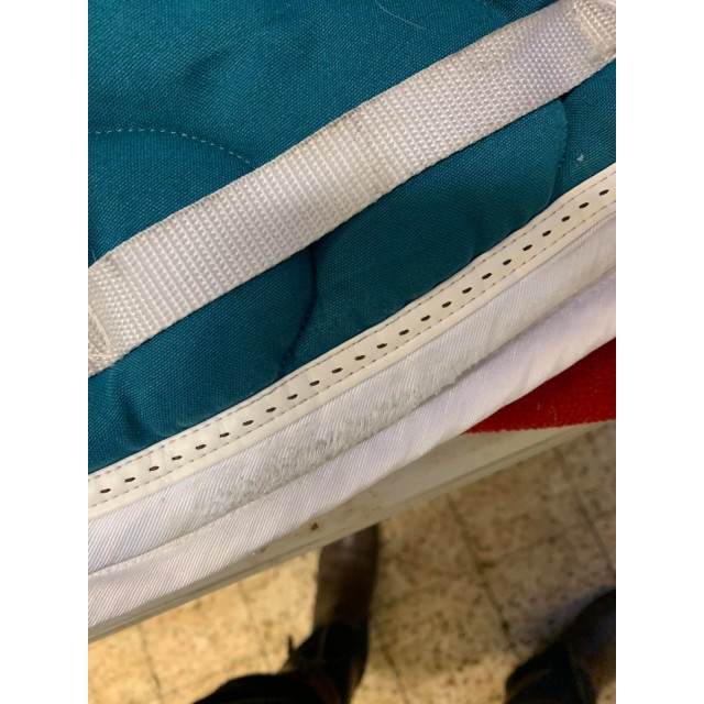 Tapis Pénélope Vert Canard/Blanc