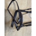 Bridon cuir brun taille cheval