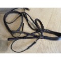 Bridon cuir brun taille cheval