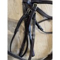 Bridon cuir brun taille cheval