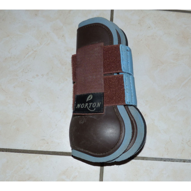 Guêtres norton marron et bleu cheval