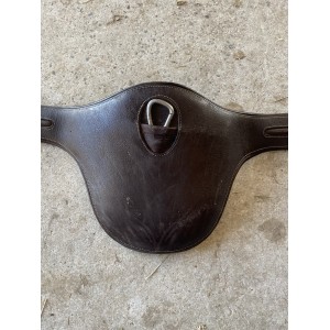 BAVETTE EN CUIR MARRON CHOCOLAT 130 CM GBS