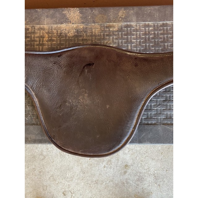 BAVETTE EN CUIR MARRON CHOCOLAT 130 CM GBS