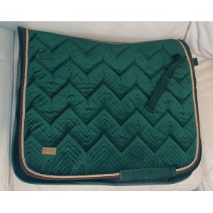 Tapis velvet vert sapin dressage