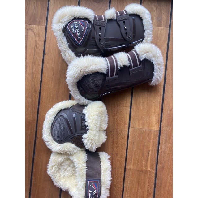 Guêtres et protèges boulet lami cell france en mouton