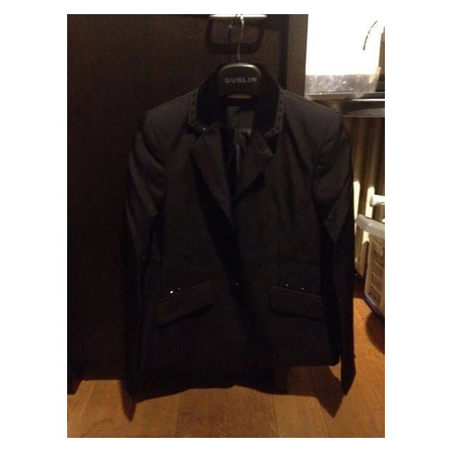 veste de concours noire modèle Dublin avec strass - taille 152 cm