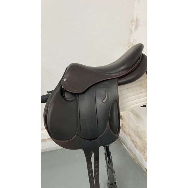 SELLE CHIBERTA K Devoucoux 16,5 pouces Marron