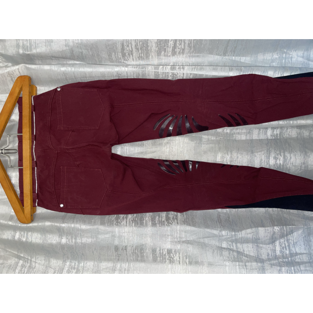 FLAGS & CUP - PANTALON D'ÉQUITATION FEMME PUSH UP BORDEAUX