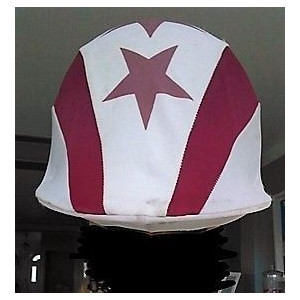 Toque de cross bordeaux et blanc