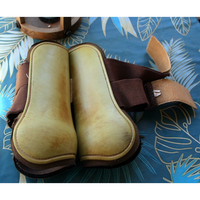 Paires de protections Norton cheval beige / Marron