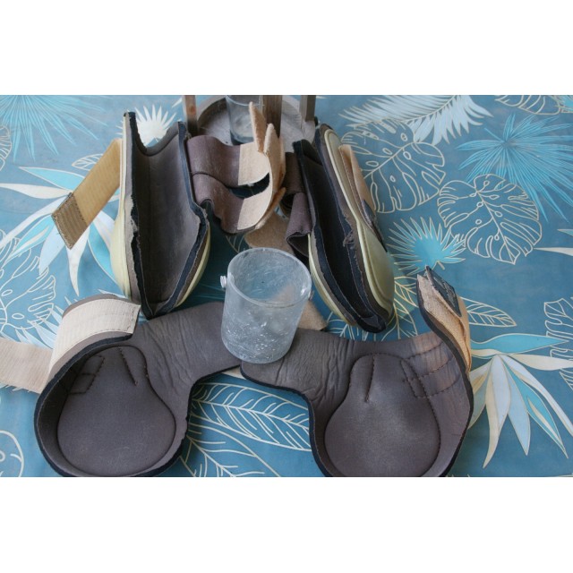 Paires de protections Norton cheval beige / Marron