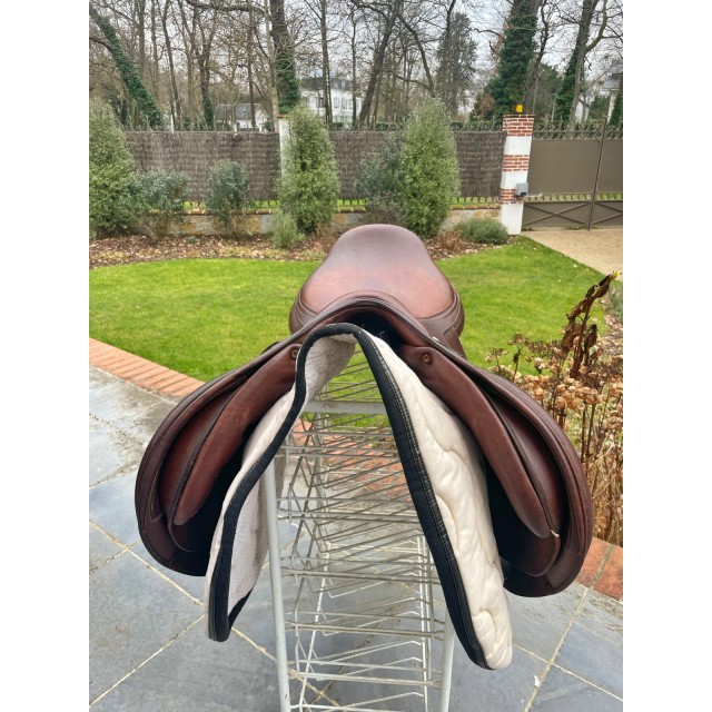 Selle mixte PDAH 16" cuir marron