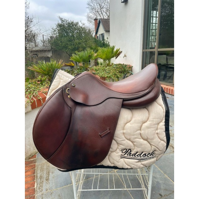 Selle mixte PDAH 16" cuir marron