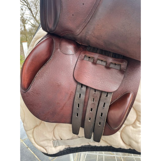 Selle mixte PDAH 16" cuir marron