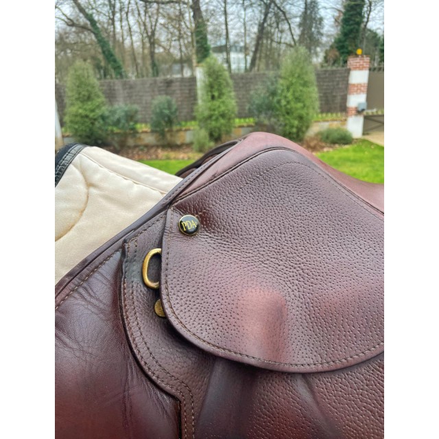 Selle mixte PDAH 16" cuir marron