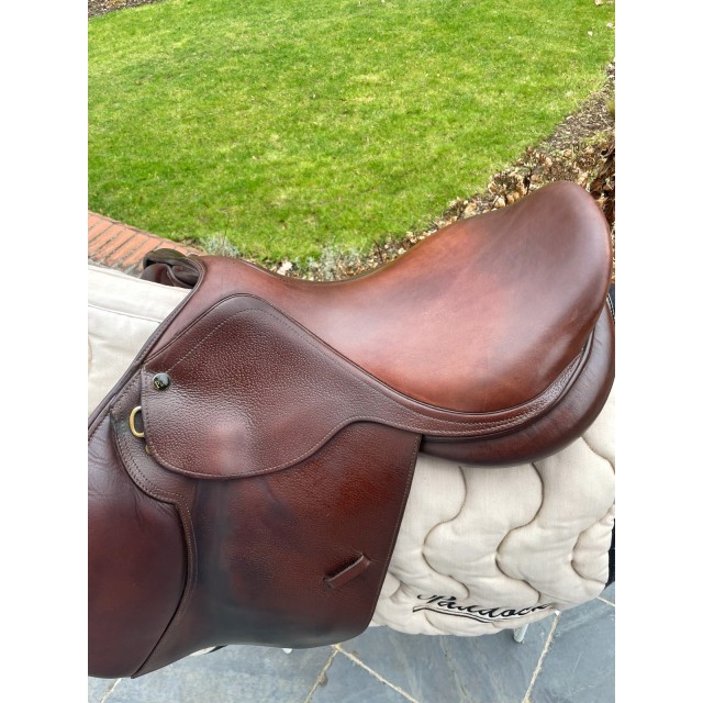 Selle mixte PDAH 16" cuir marron