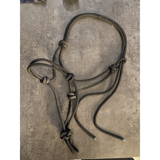 Licol en corde, noir, taille cob