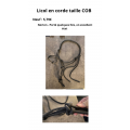 Licol en corde, noir, taille cob