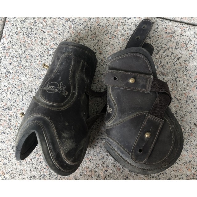 Guêtres + Protèges boulets imitation cuir - Marron