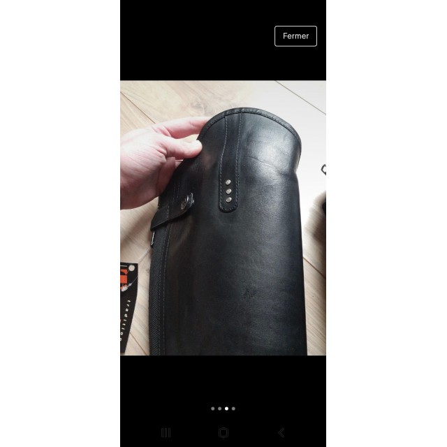 Chaps Bizet T de T cuir noir