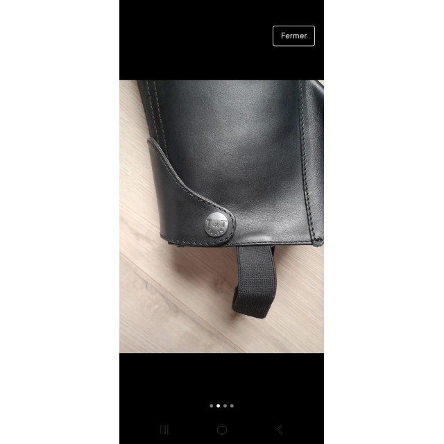 Chaps Bizet T de T cuir noir