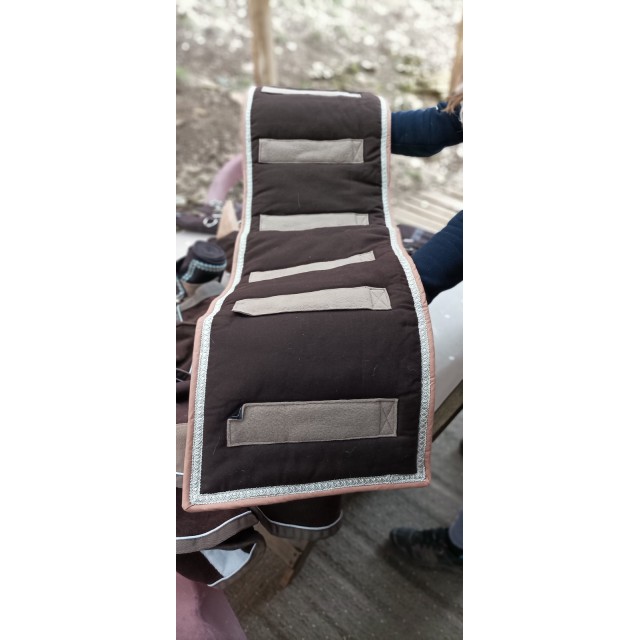 Tapis de longe + bandes polo + bonnet assortis