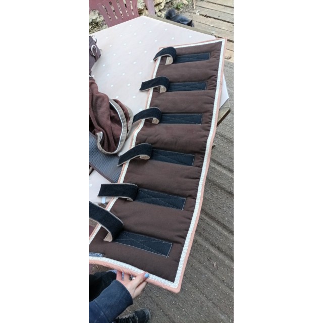 Tapis de longe + bandes polo + bonnet assortis