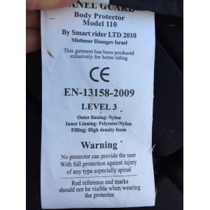 Gilet protection équitation