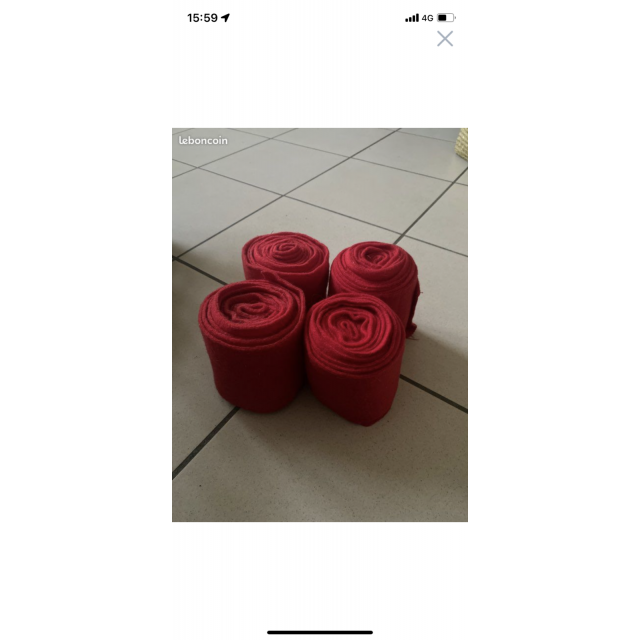Bande de polo rouge