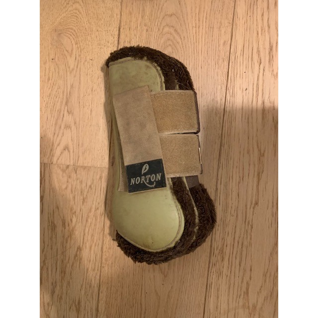 ensemble guetre protege boulet beige marron