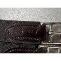 Sangle bavette equitation de la marque italienne EQUIPE  125 cm marron