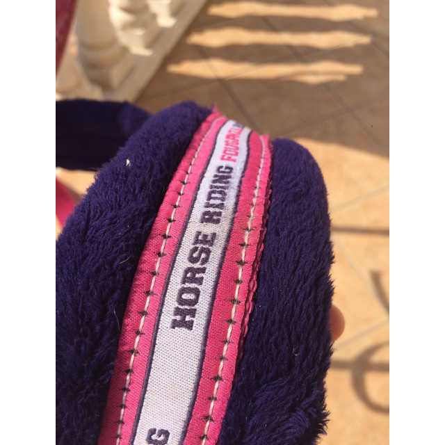 Licol rose Fouganza réglable taille poney/cheval