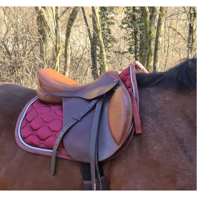 Tapis bordeaux satiné