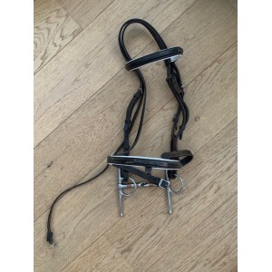 filet cheval marron avec mors aiguilles