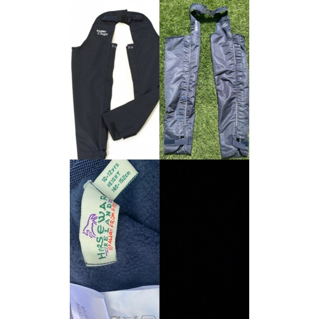 Horseware Cotton Lined Waterproof Chaps bleu foncé