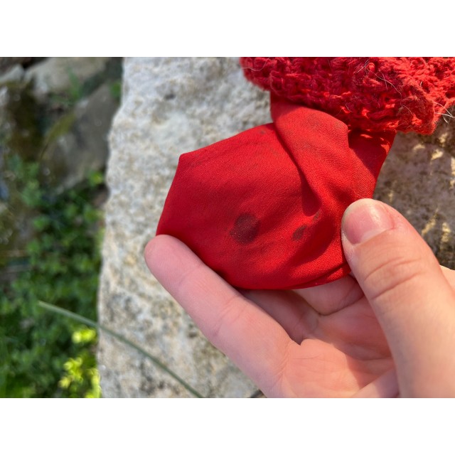 Bonnet rouge taille poney