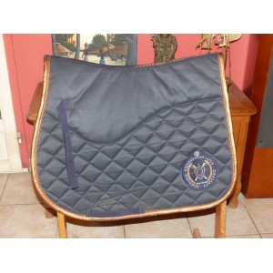 Tapis de selle Lauria Garrelli marine et bronze