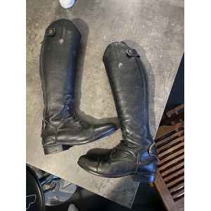 Bottes en cuir noires Equitheme en très bon état