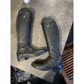 Bottes en cuir noires Equitheme en très bon état