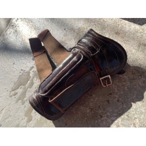 Guêtres cuir marrons taille poney/cob