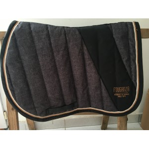 Tapis fouganza gris chiné/caramel