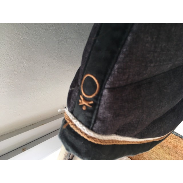 Tapis fouganza gris chiné/caramel