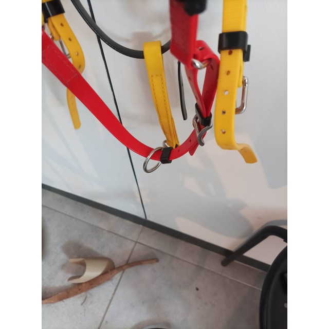 Bridon/licol rando endurance ZILCO noir - jaune - rouge FULL