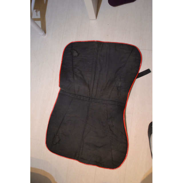 Tapis de selle Rolling Stones fait main noir