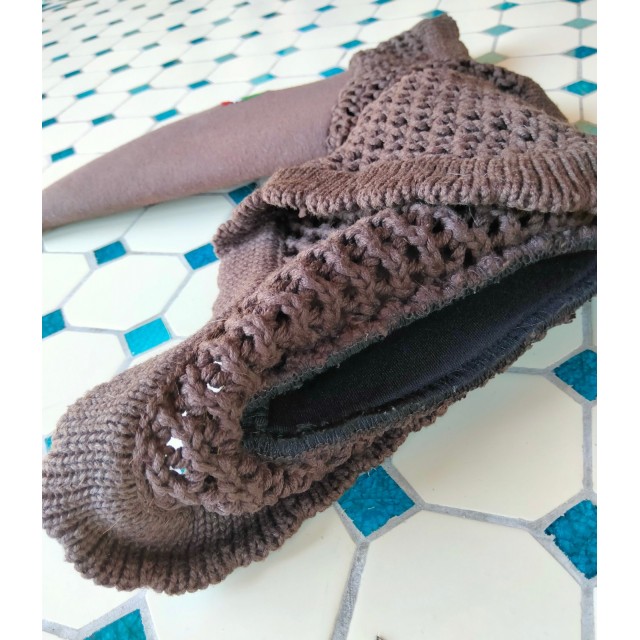 BONNET ANTI-BRUIT MARRON EQUILINE
