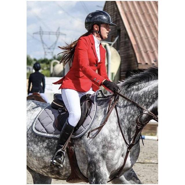 Veste de concours rouge Horse Pilot