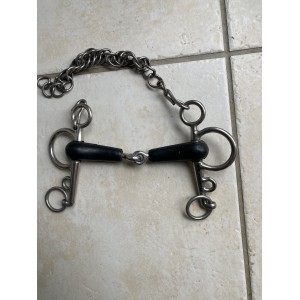 Mors pelham caoutchouc