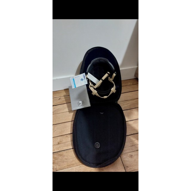Casque neuf KEP Cromo 2.0 full velvet marine + sac transport