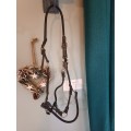 Licol noir cuir rond